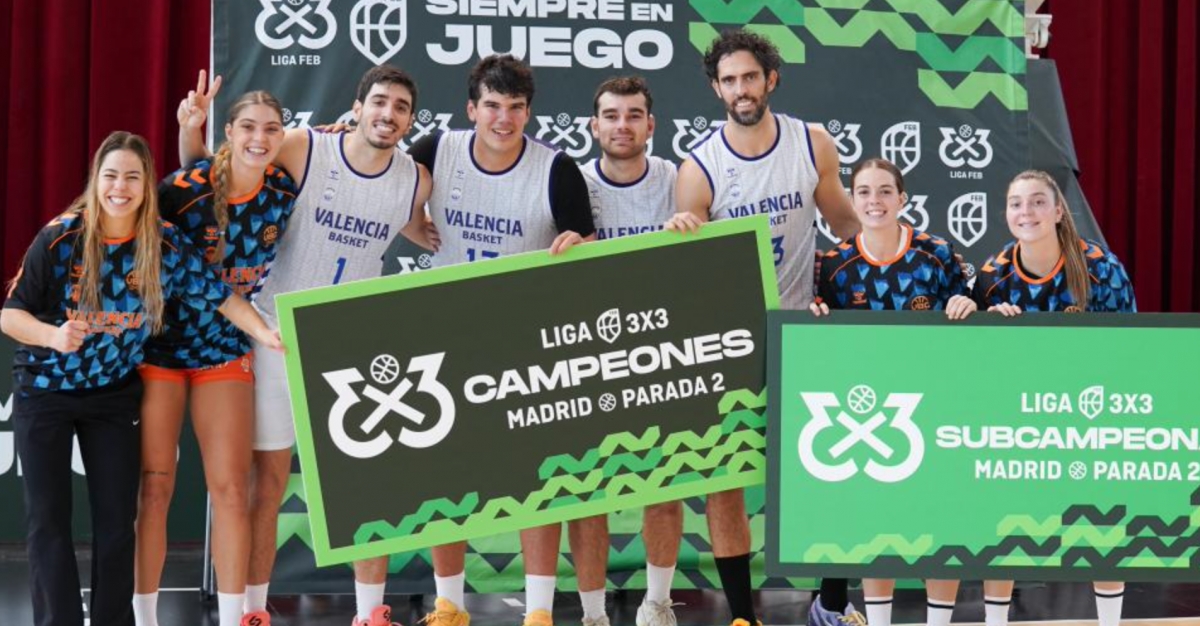 Valencia Basket 3x3 brilla con oro y plata en la segunda jornada de la Liga 3x3 FEB