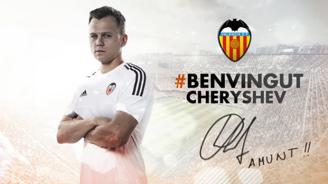 El Valencia CF hace oficial la cesión de Cheryshev hasta el 30 de junio