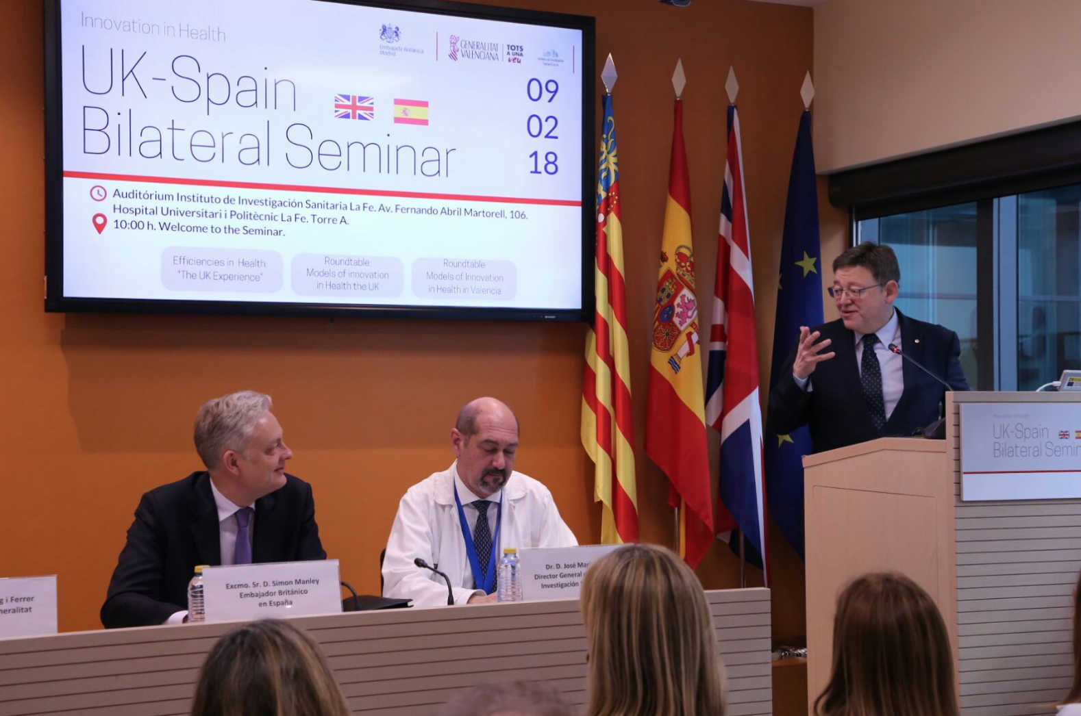 Puig garantiza la asistencia sanitaria a británicos en la Comunitat Valenciana a pesar del 'brexit'