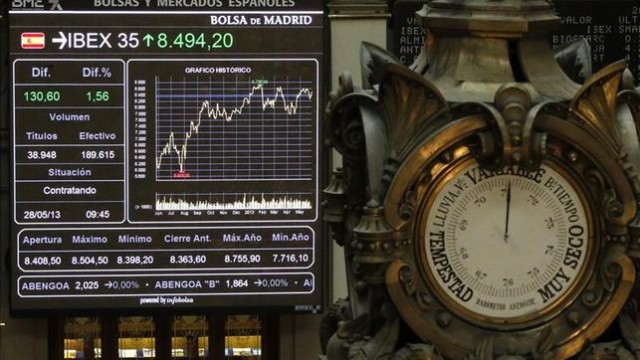 El Ibex 35 acelera la caída y se deja más del 2% perdiendo los 8.400 puntos