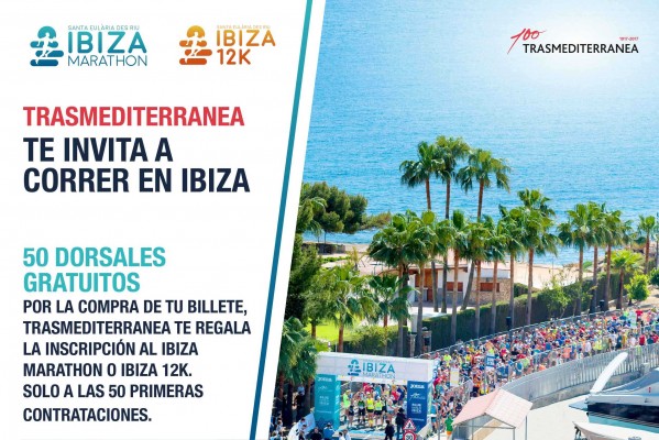 Trasmediterranea regalará el dorsal a los 50 primeros runners que viajen en barco al Ibiza Marathon