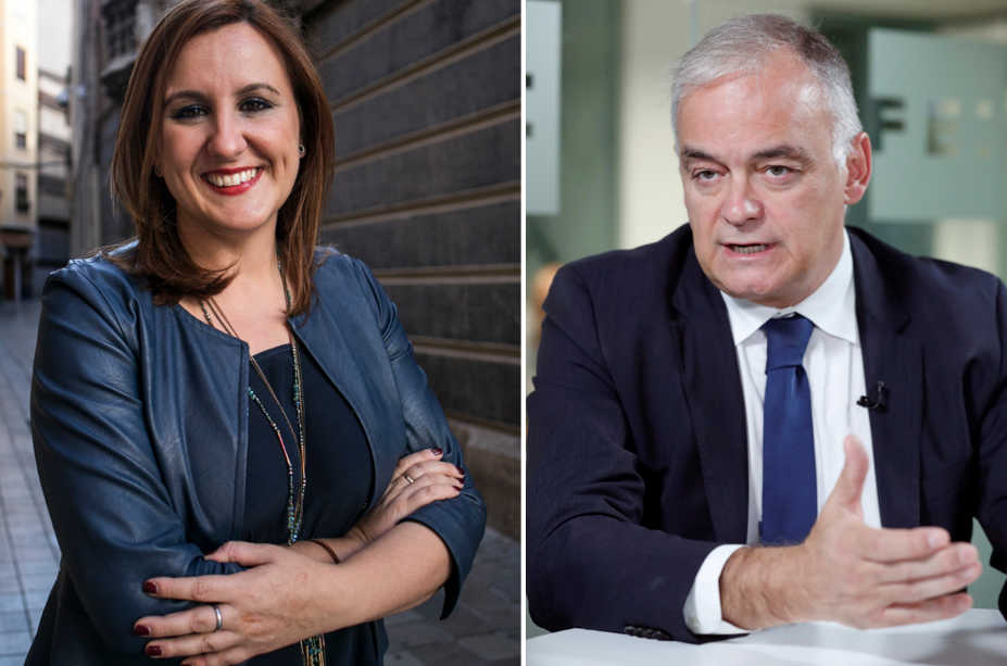 María José Catalá y Esteban González Pons, dos posibles candidatos del PP a la Alcaldía de València. Fotos: EVA MÁÑEZ - 