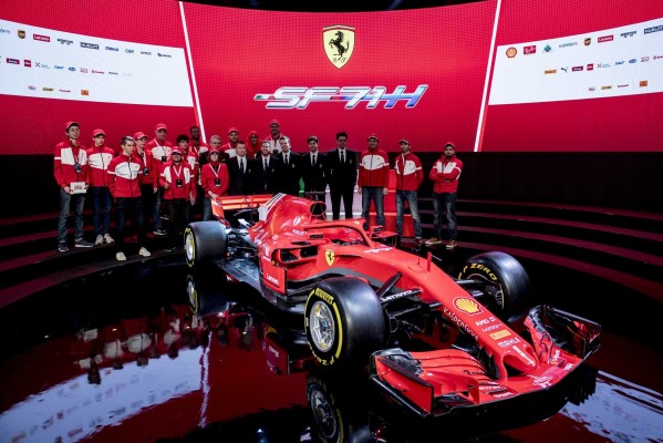 Ferrari presenta su SF71H en Maranello