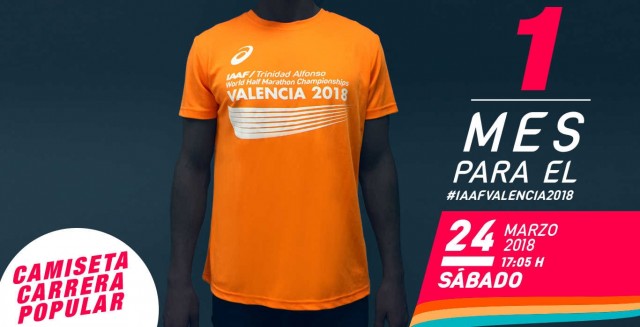 El Mundial Valencia 2018 muestra la camiseta ASICS para la carrera popular