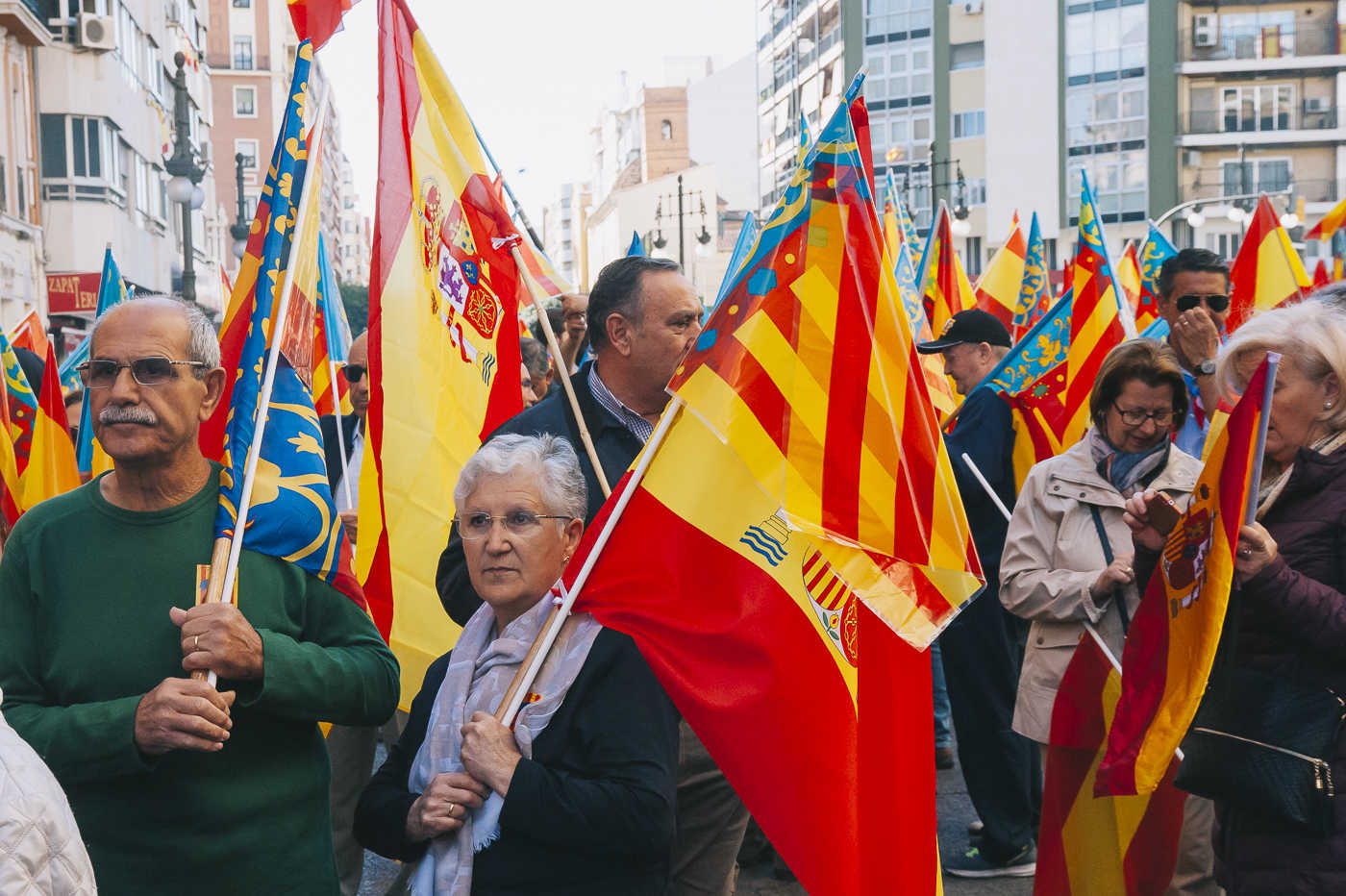 Manifestación en València contra el anexionismo catalanista (Fotos: KIKE TABERNER)