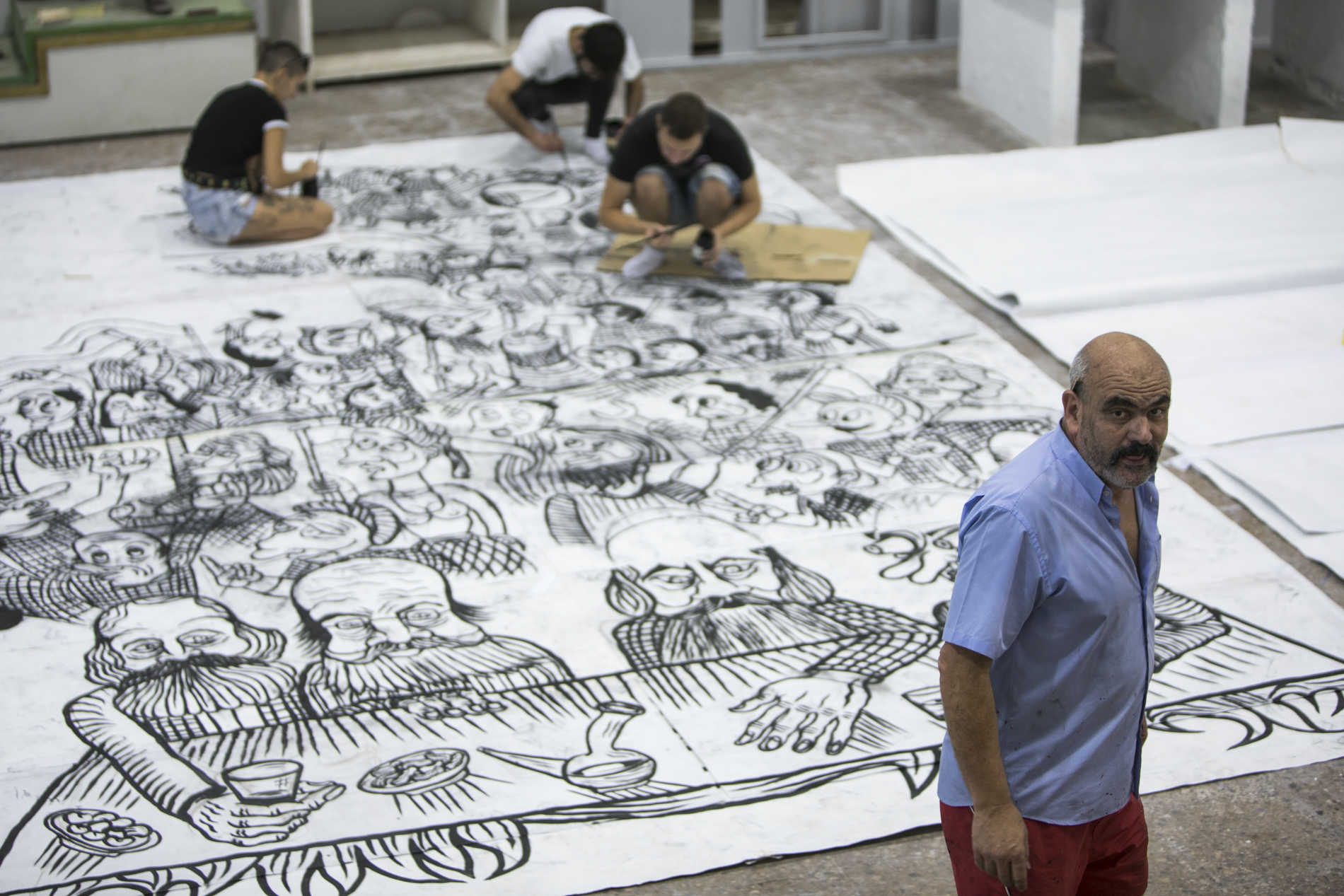 Tracapelló, el ‘gigante’ de Intramurs, toma forma (Fotos: EVA MÁÑEZ)