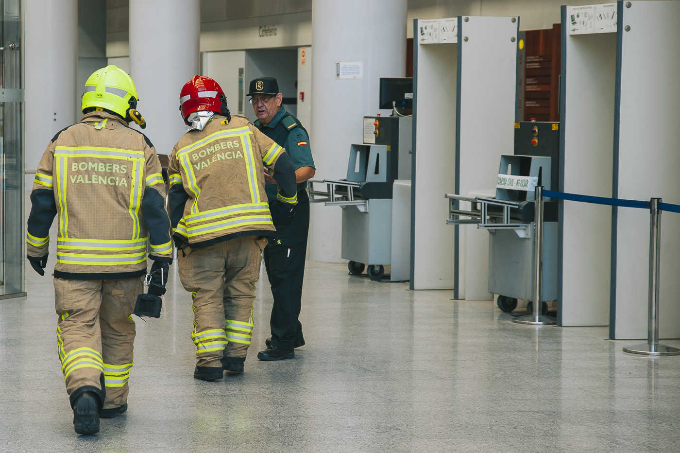 El siniestro en la Ciudad de la Justicia, desde dentro (FOTOS: KIKE TABERNER)