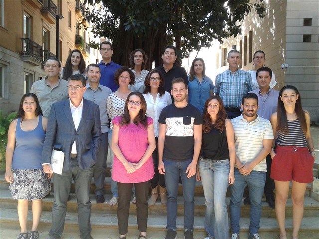 El grupo parlamentario de Compromís al completo al inicio de la legislatura - 