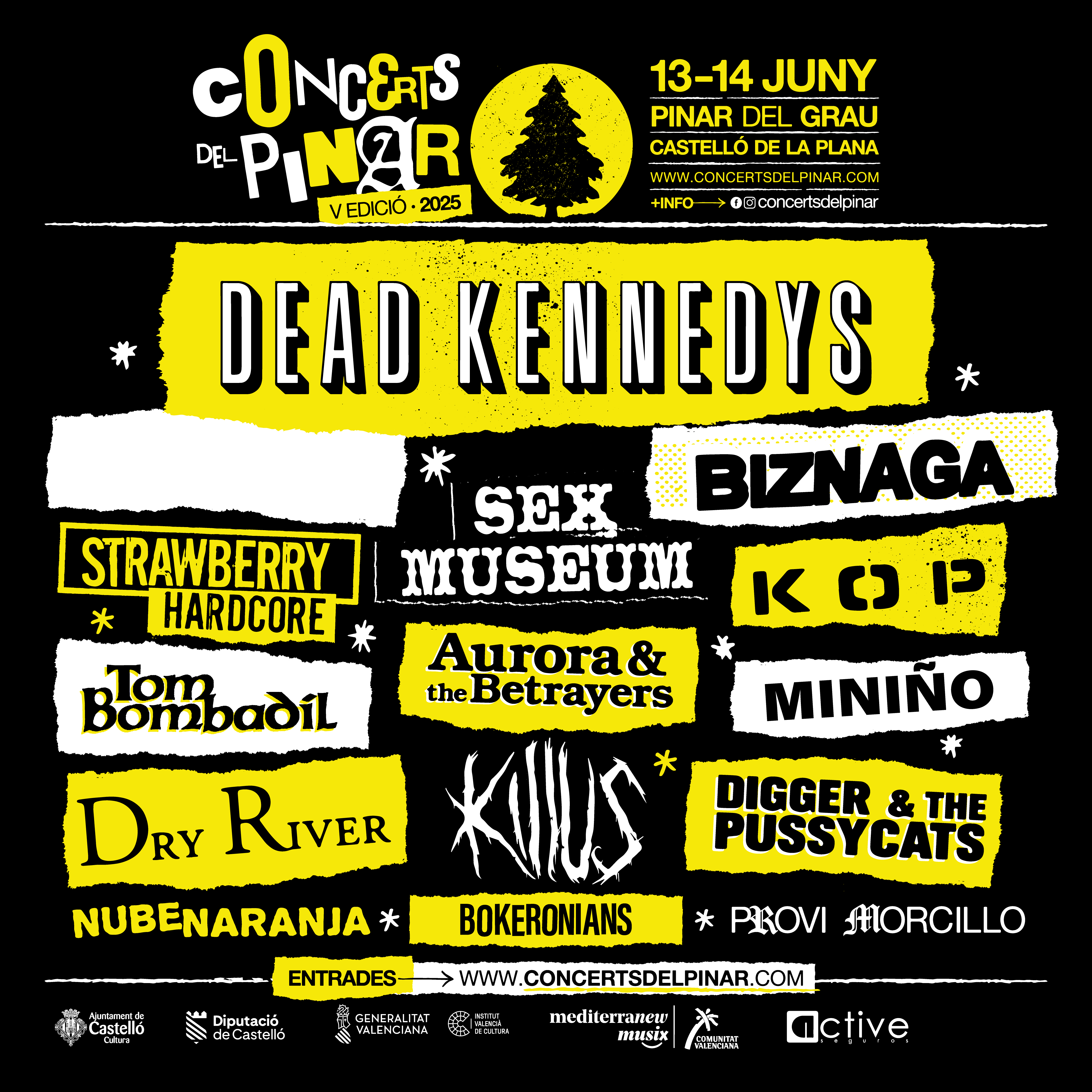 El punk de Dead Kennedys s'erigeix com a cap de cartell de la cinquena edició de Concerts del Pinar