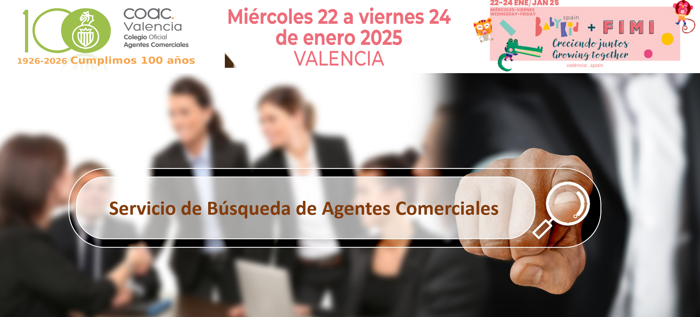 Actividades Centenario: El Colegio de Agentes Comerciales de Valencia en  BabyKid Spain + FIMI 2025