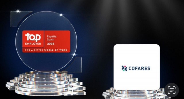 Cofares, reconocida como Top Employer en España por quinto año
