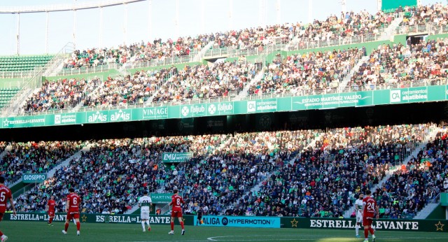 En el Elche-Real Zaragoza se registró la octava mejor entrada de toda LaLiga este fin de semana
