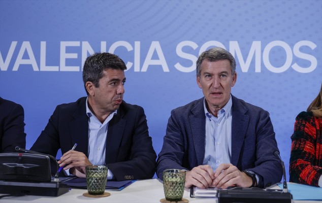 Feijóo admite que Mazón estuvo 