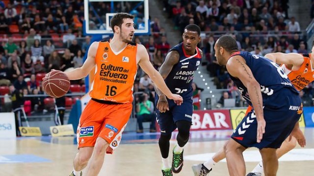 El Valencia Basket cae en la pista del Laboral Kutxa y pierde su condición de invicto en la Liga Endesa