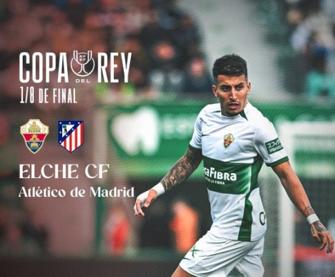 El Atlético de Madrid será el rival del Elche en los octavos de final de la Copa del Rey
