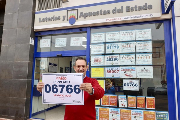 El Niño sonríe a Murcia y Mazarrón con el segundo premio de 750.000 euros