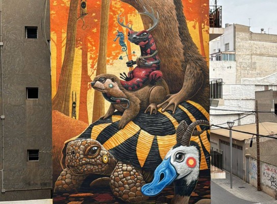 Otro mural de Alcantarilla está nominado como mejor del mundo: se trata de 'Animales' de Dulk