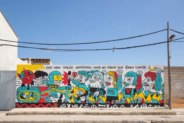 El arte urbano defiende la huerta valenciana 

