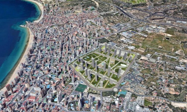 Ensanche Levante de Benidorm vuelve a exposición pública: las cargas suben en 25 millones de euros 