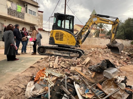 Mejoran el paso de agua en la Rambla de la Ventosa en Javalí Viejo