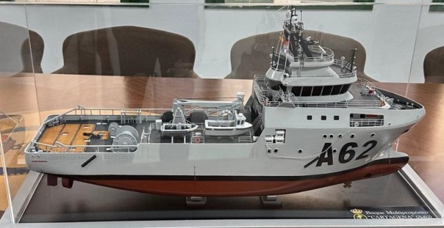 De un astillero noruego al Arsenal de Cartagena: el viaje del buque 'Cartagena' A-62