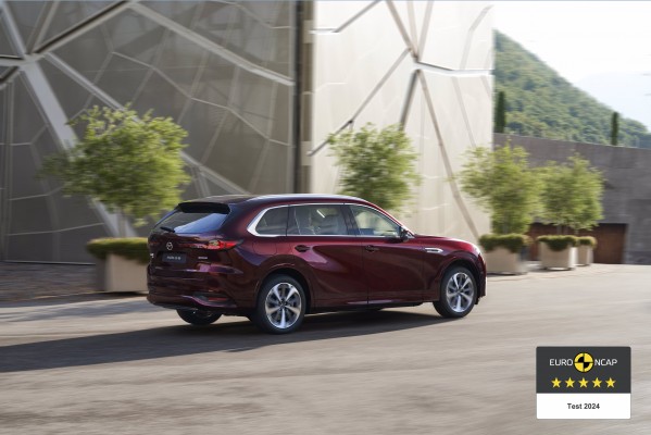 El nuevo Mazda CX-80 recibe una calificación de 5 estrellas Euro NCAP
