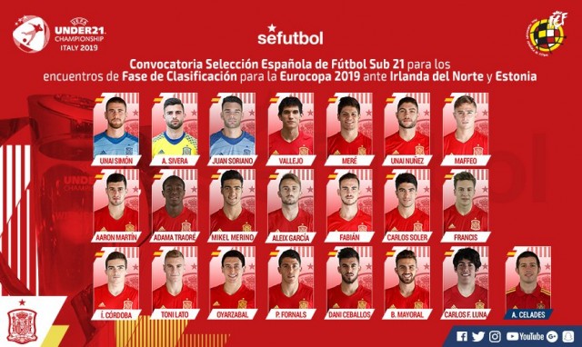Carlos Soler y Lato, convocados por la selección sub21