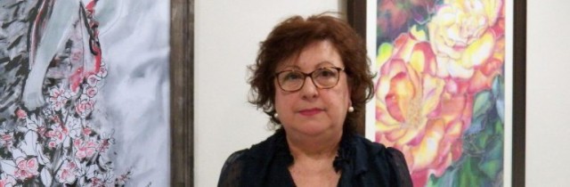 La artista Ana María Almagro recrea la huerta en el cartel de La Fiesta de la Entrada de Jaime I a Murcia 