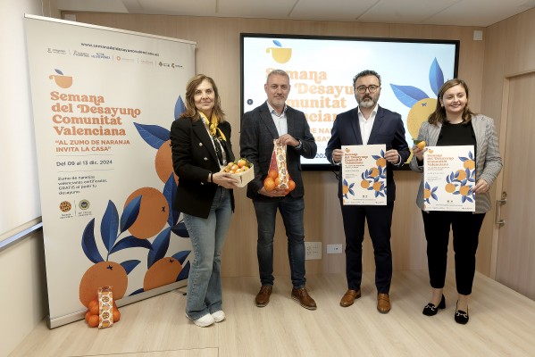 La Semana del Desayuno Valenciano alcanza las tres provincias: repartirá zumo en 90 locales 