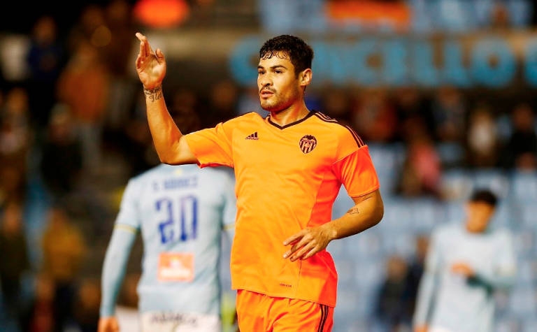 Vinicius Araújo, en un partido contra el Celta de Vigo.