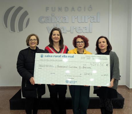Fundació Caixa Rural Vila-real entrega 4.000 euros a la asociación cultural El Bressol
