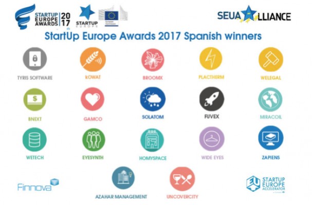 Éstas son las 17 'startups' que representarán a España en los StartUp Europe Awards 