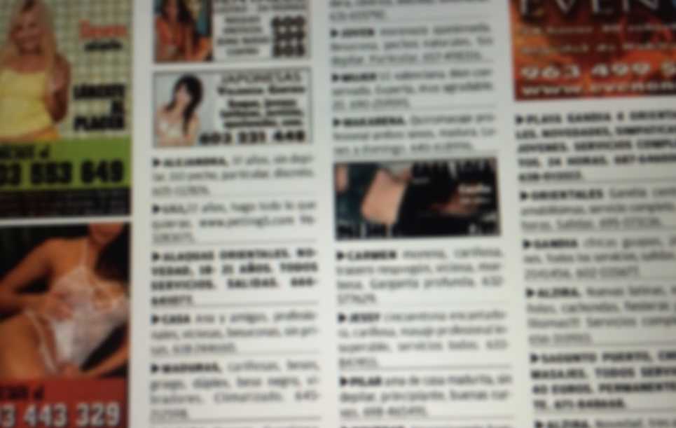 Los anuncios de prostitución en la prensa