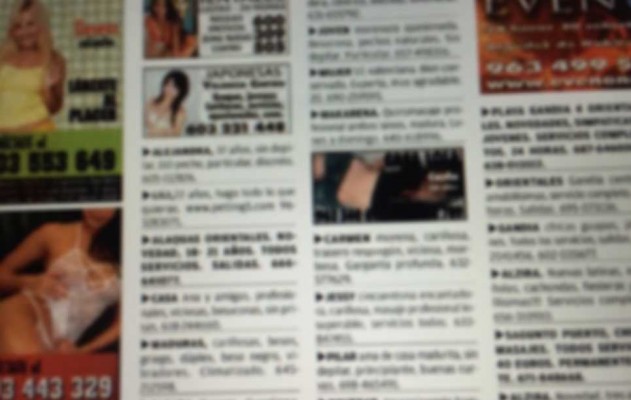 Los anuncios de prostitución en la prensa
