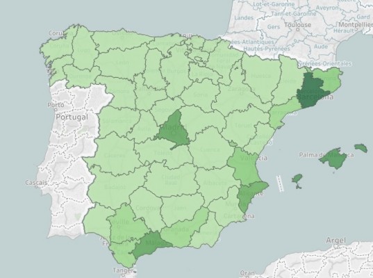 Alicante, con 34.288, quinta provincia en apartamentos turísticos anunciados en Airbnb 