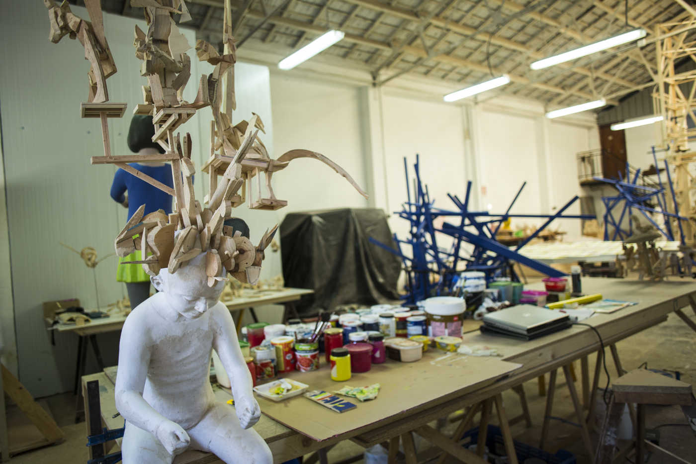 'Making of' de la falla infantil del Ayuntamiento de València (Fotos: EVA MÁÑEZ)