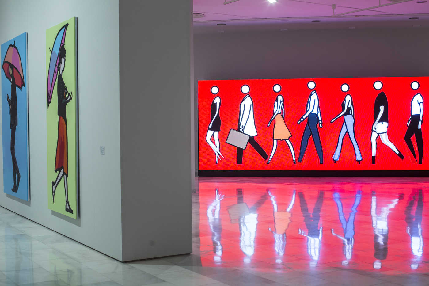 Los retratos modernos de Julian Opie llegan a Fundación Bancaja (Fotos: EVA MÁÑEZ) 