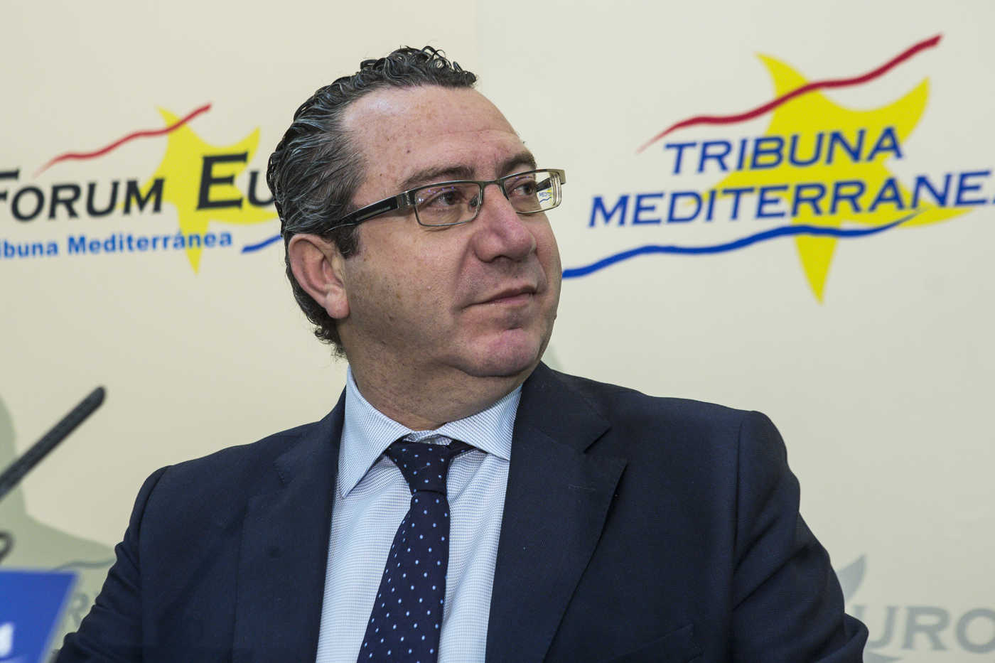 Conferencia del alcalde de Benidorm, Toni Pérez, en València (Fotos: EVA MÁÑEZ)