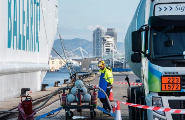 Baleària estrena el primero de los dos ferries con generadores propulsados por gas natural licuado 