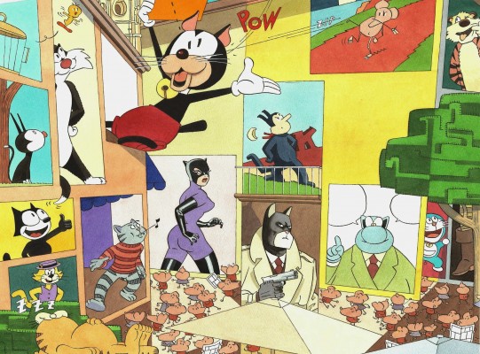 Daniel Torres reúne a los gatos más célebres de la ficción en el cartel de las VII Jornadas de Cómic 