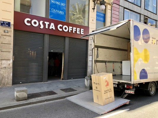 Costa Coffee se despide de València con el cierre de su segundo local en La Paz