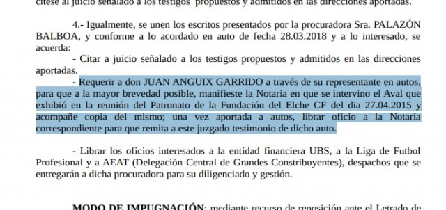 Requieren judicialmente a Anguix el aval que anunció que tenía para pagar la deuda del Elche con Hacienda 