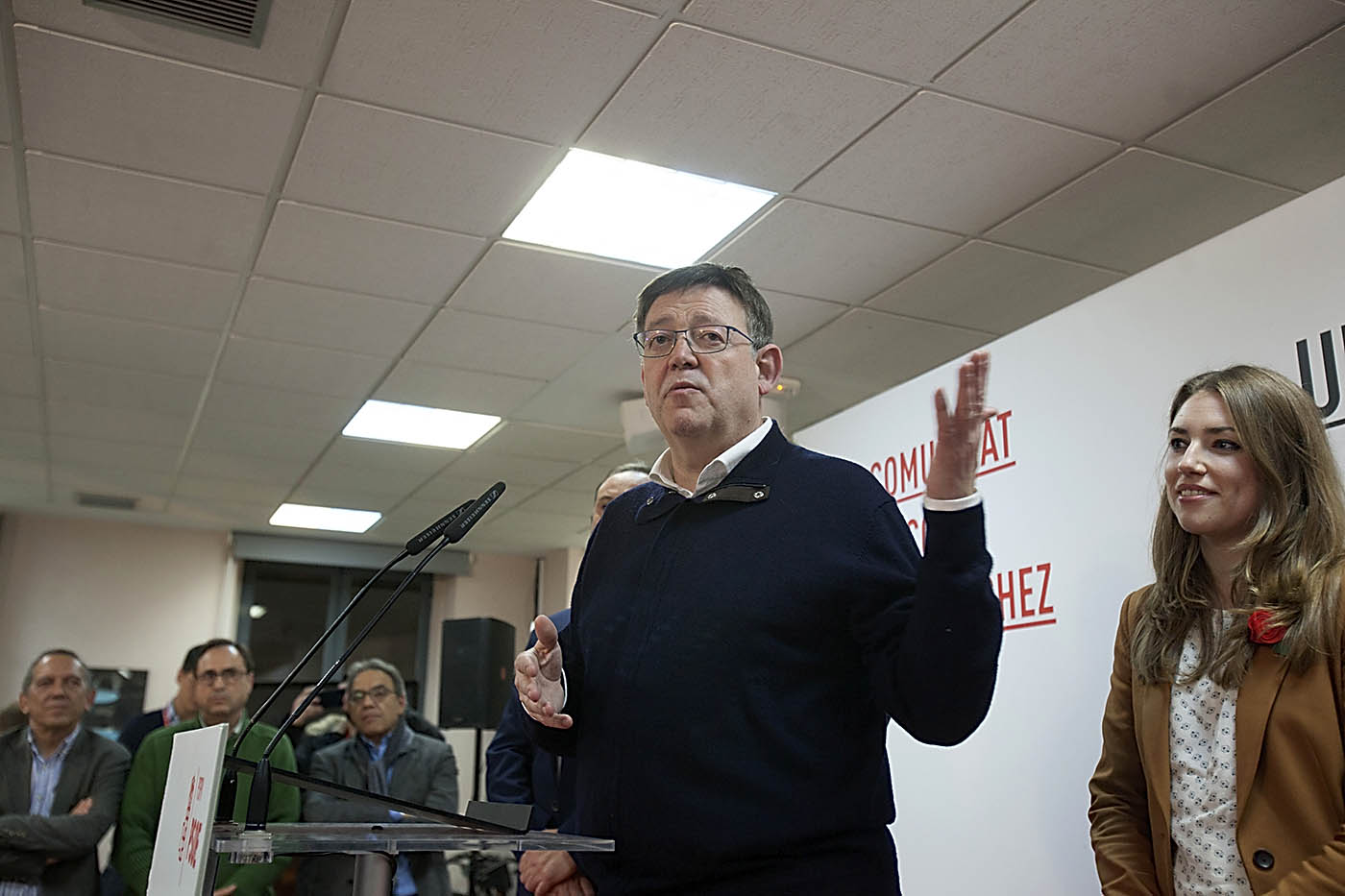 Así fue la noche electoral en imágenes del PSPV-PSOE (Fotos: Eva Ripoll)