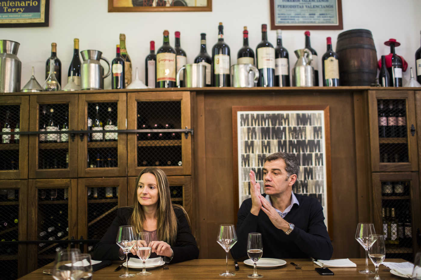 Almuerzo con Toni Cantó (C's) y Àngela Ballester (És el Moment) (Fotos: Eva Máñez)
