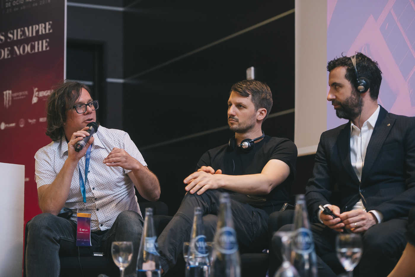 Alexander Bücheli, Lutz Leichsenring y Mirik Milan, este miércoles en Feria Valencia. Foto: KIKE TABERNER - 