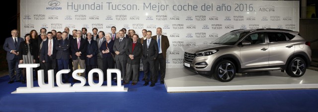 El Hyundai Tucson recibe el Premio “ABC Mejor Coche del Año 2016” 