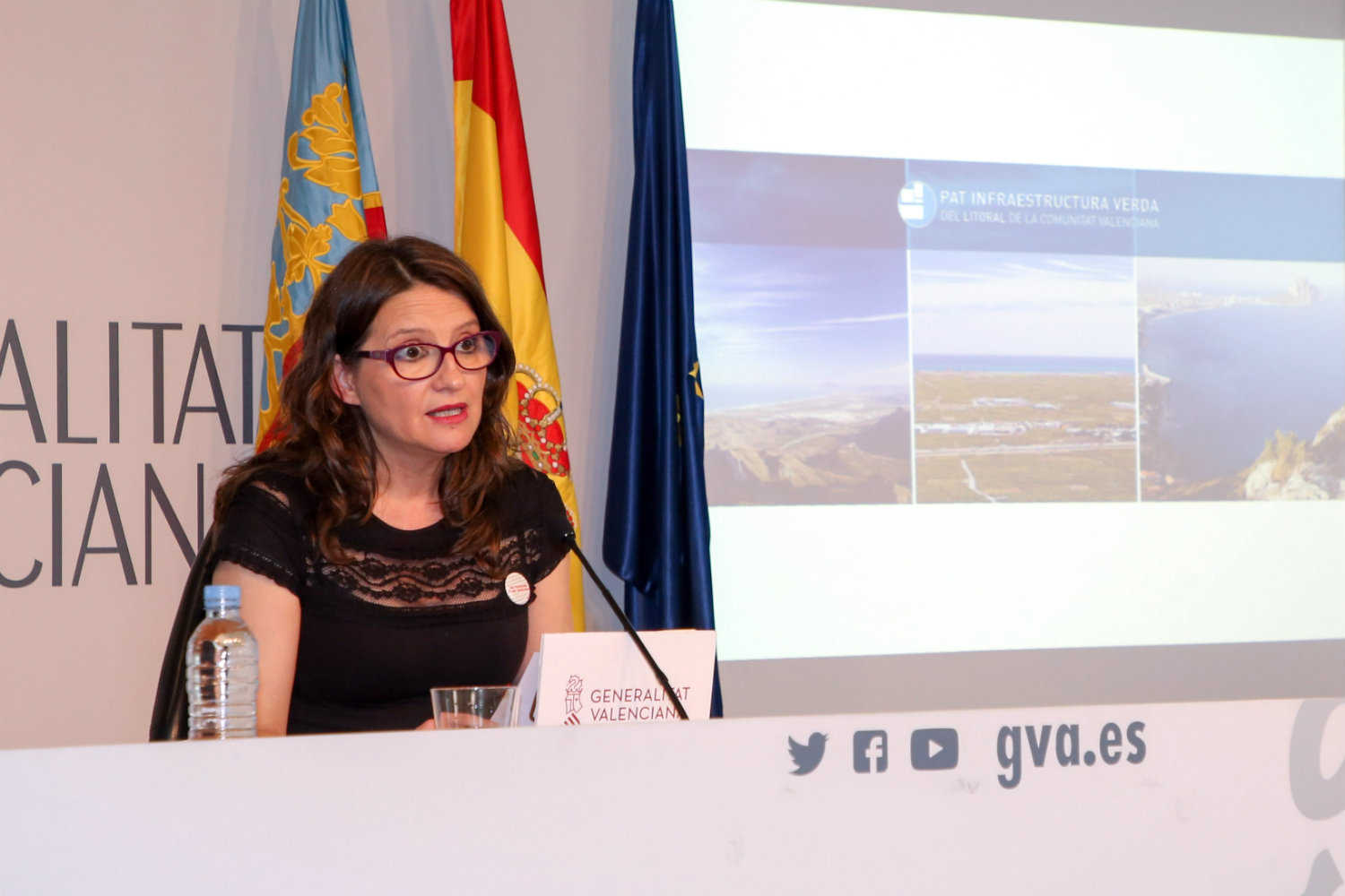 Mónica Oltra anuncia la aprobación del Pativel en la rueda de prensa tras el pleno del Consell - 