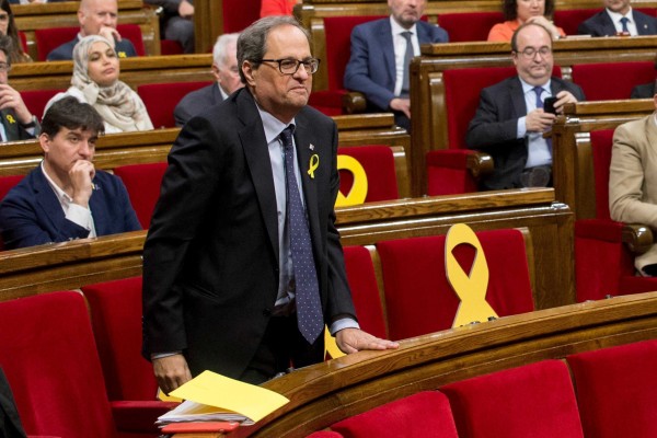 El Parlament rechaza investir a Quim Torra