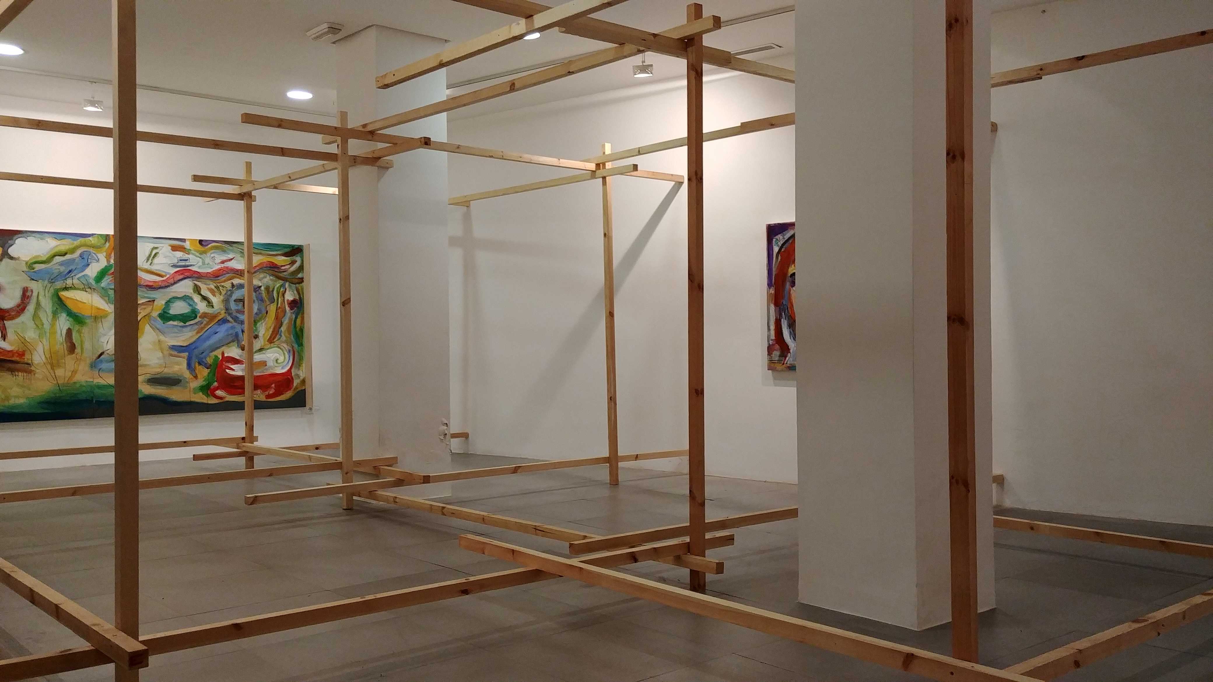 Javier Pastor crea su nueva exposición 'en directo' en la galería Mr. Pink