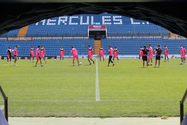 El Hércules seguirá entrenando como mínimo hasta el viernes